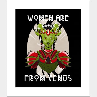 👽 Women Are from Venus, Exotic Solar System Planet Space Design Posters and Art